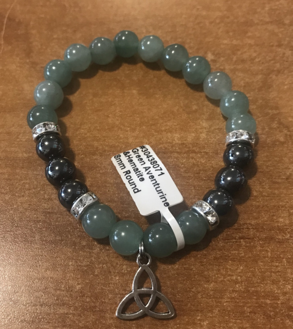 Aventurine and Hematite charm bracelet 