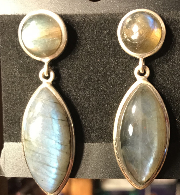 Labradorite earrings 