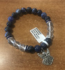 Sodalite & Quartz charm bracelet 